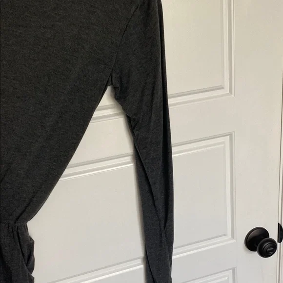 Gray Relaxed Fit Jumpsuit with Elastic Waistband - Picture 9 of 11